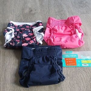 Female Doggie Diapers Set of 3 Sz M 17'-22" waist NEW